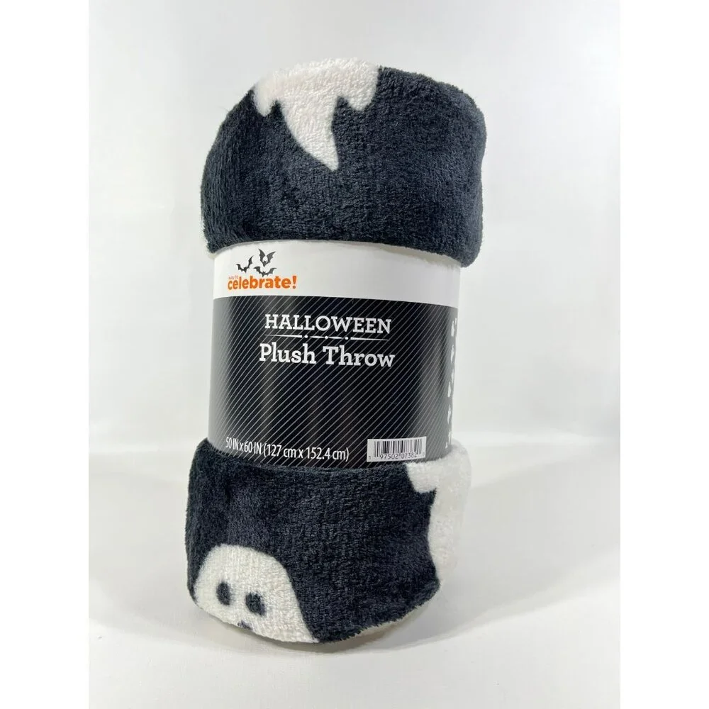 Halloween GHOSTS Plush Throw Blanket 50